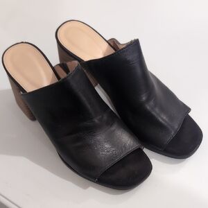Rockport Black and Tan Women's Mules